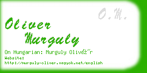 oliver murguly business card